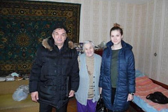 Вручение подарков ко дню воинской славы России